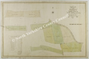Historic map of Scruton 1837